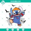 Stitch x Chucky SVG design for Halloween featuring horror elements.