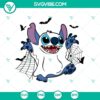 Stitch x Cute Ghost SVG with Funny Halloween design, perfect for Halloween crafts and decorations.