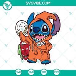 Stitch x Oogie Boogie SVG featuring Stitch from The Nightmare Before Christmas in a Halloween-themed design. Perfect for crafting projects.