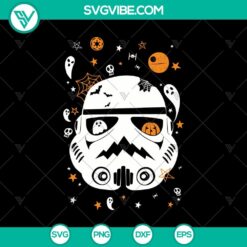 Stormtrooper Head Halloween SVG, Halloween SVG, Star Wars SVG