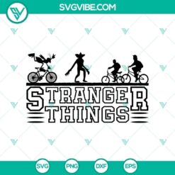 Stranger Things-inspired Halloween and Horror SVG design perfect for spooky projects.