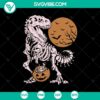 Spooky T-Rex Halloween SVG design with scary dinosaur theme, perfect for Halloween crafts and decorations.