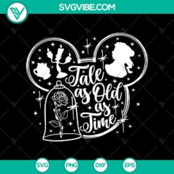 Disney logo SVG featuring "Tale As Old As Time" design. Classic and timeless Disney SVG perfect for crafting.