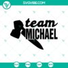 Team Michael and Horror themed SVG design featuring Michael Myers character. Perfect for horror fans.