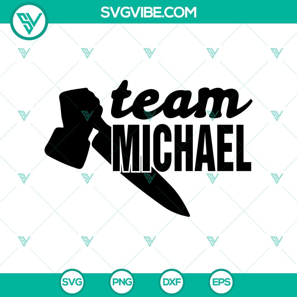 team-michael-svg-team-horror-svg-michael-myers-svg.jpg Team Michael and Horror themed SVG design featuring Michael Myers character. Perfect for horror fans.