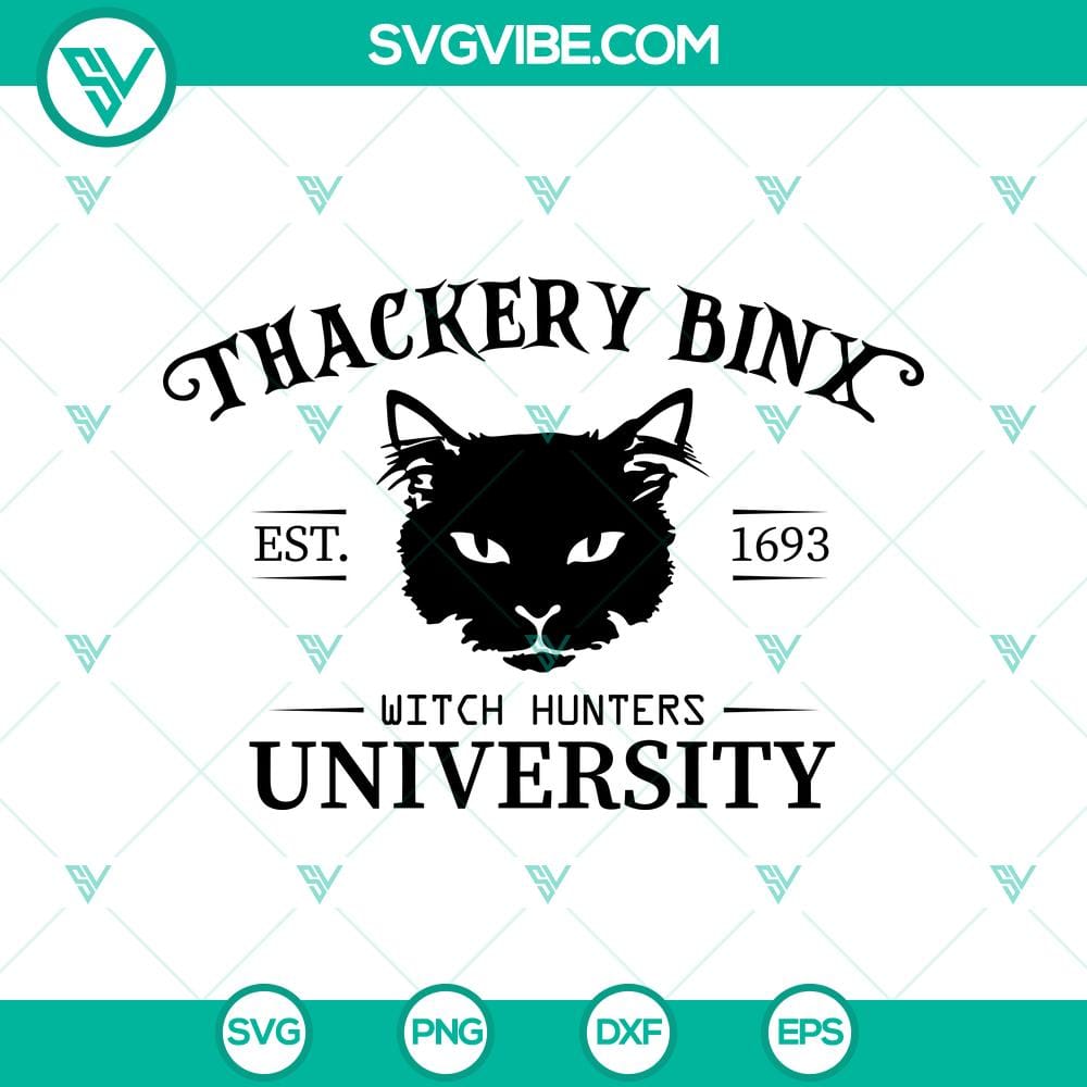 thackery-binx-witch-hunters-university-svg-hocus-pocus-svg-halloween-witches-svg.jpg Thackery Binx Witch Hunters University SVG featuring Hocus Pocus and Halloween Witches design for crafting projects.