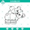 Funny and terrifying Angry Bear's Asshole SVG with horror theme, perfect for quirky projects.