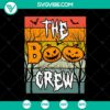 Boo Crew Halloween SVG design featuring spooky elements perfect for Oct 31 projects.