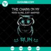 Cheshire Cat and Alice themed SVG design featuring "The Chains On My Mood Swing Just Snapped Run" quote, perfect for digital products.