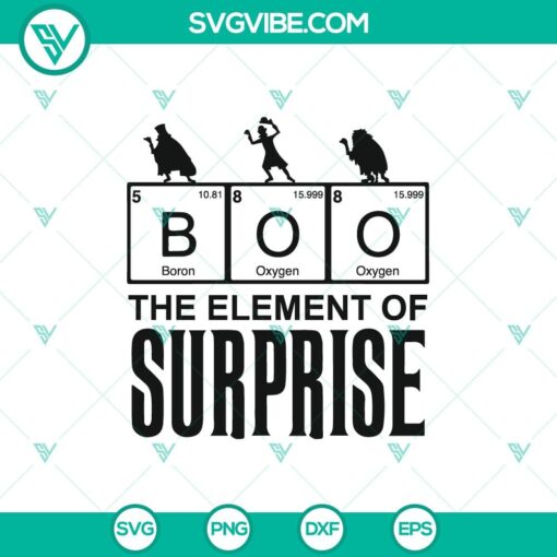 Element Of Surprise and Haunted Mansion Halloween SVG design with spooky elements, perfect for festive crafting.