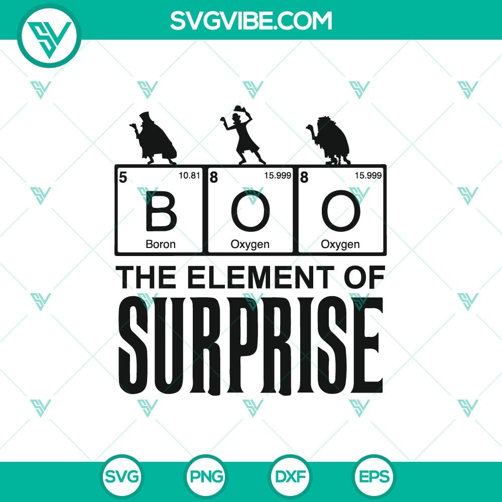 The Element Of Surprise SVG, The Haunted Mansion SVG, Halloween SVG Element Of Surprise and Haunted Mansion Halloween SVG design with spooky elements, perfect for festive crafting.