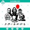 The Friends Horror SVG featuring Michael Myers from a Halloween Film. Perfect for Halloween-themed digital projects.