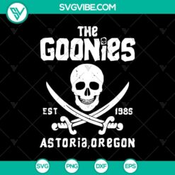 Goonies Astoria Oregon SVG design for Halloween celebration. Unique and spooky digital product.