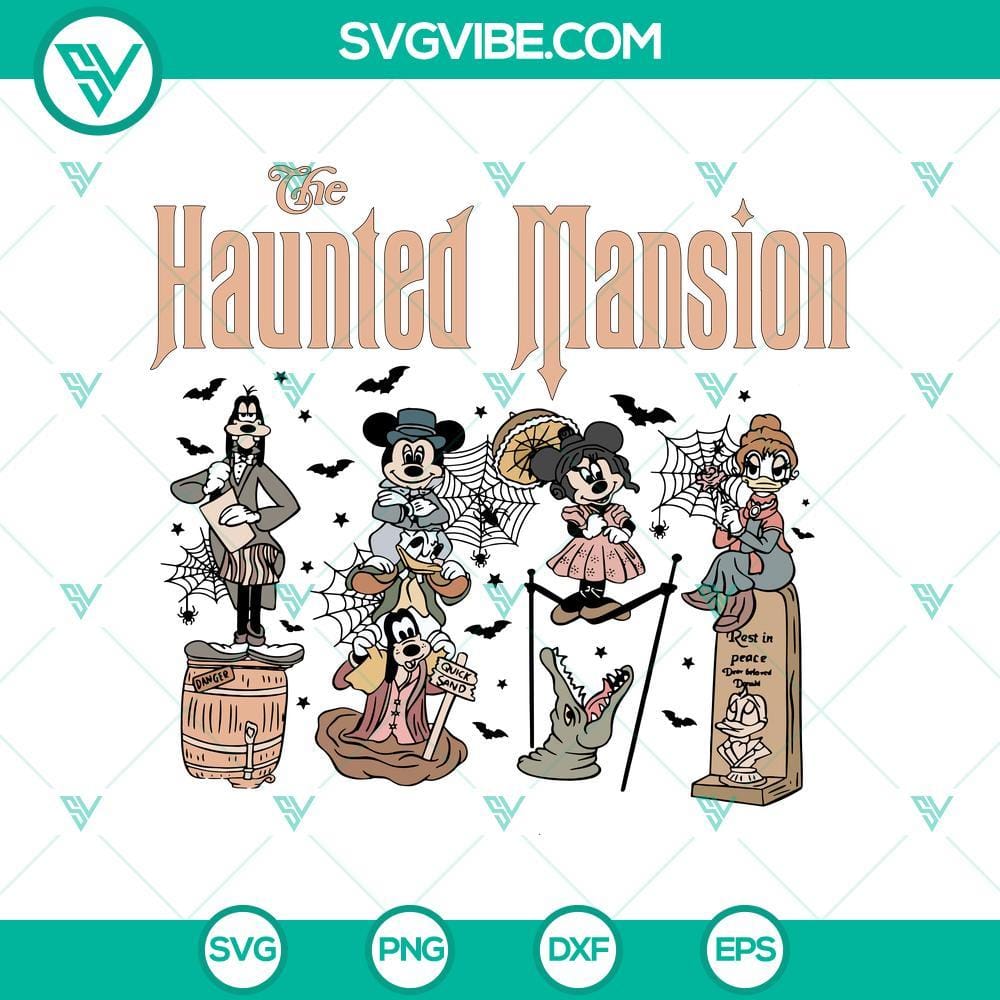 The Haunted Mansion Comic SVG DXF EPS PNG Cut Files Haunted Mansion Comic SVG DXF EPS PNG Cut Files for Halloween Cricut & Silhouette Designs, spooky and stylish Halloween graphics.