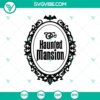 Spooky Haunted Mansion Halloween themed SVG design for digital crafting projects.