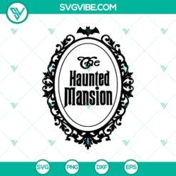 Spooky Haunted Mansion Halloween themed SVG design for digital crafting projects.