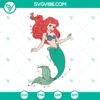 The Little Mermaid Christmas Lights SVG | Ariel Holiday Cut Files 3