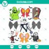 The Nightmare Before Christmas Coquette Bows SVG | Spooky Holiday Cute Cut Files 2