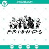 Nightmare Before Christmas Friends SVG with Jack and Sally characters, perfect for Halloween movies theme.
