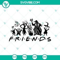 The Nightmare Before Christmas Friends SVG, Halloween Movies SVG, Jack And Sally SVG