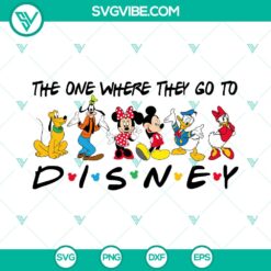 Disney-themed Friends trip SVG cut files featuring iconic Friends TV show elements in a fun and unique design. Ideal for DIY projects.