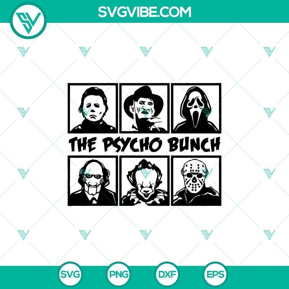 the-psycho-bunch-horror-halloween-svg-michael-myers-svg-horror-film-svg-halloween-svg.jpg Psycho Bunch, Michael Myers, horror film and Halloween-themed SVG design for spooky crafts and projects.