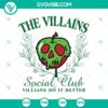 Villains Social Club Halloween SVG DXF EPS PNG Cut Files for Cricut & Silhouette - spooky designs for your crafting projects.