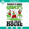 Grinch-themed SVG, DXF, EPS, and PNG files for Christmas crafts and projects.
