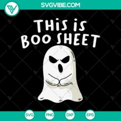 Boo Sheet SVG design for Halloween with spooky and scary elements for October 31 celebration.