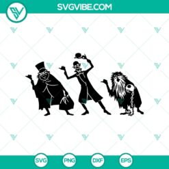 Hitchhiking Ghosts SVG from The Haunted Mansion, Halloween-themed designed.