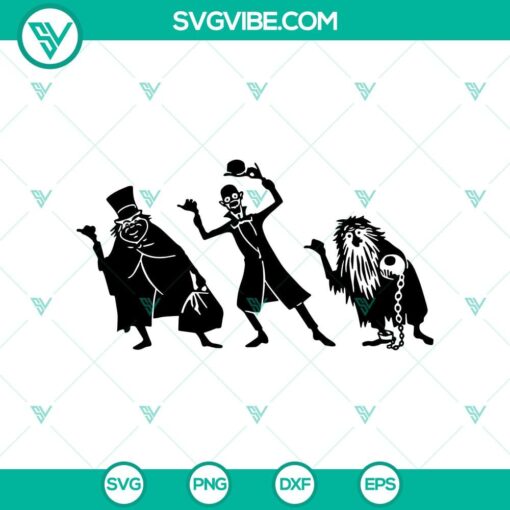 Hitchhiking Ghosts SVG from The Haunted Mansion, Halloween-themed designed.