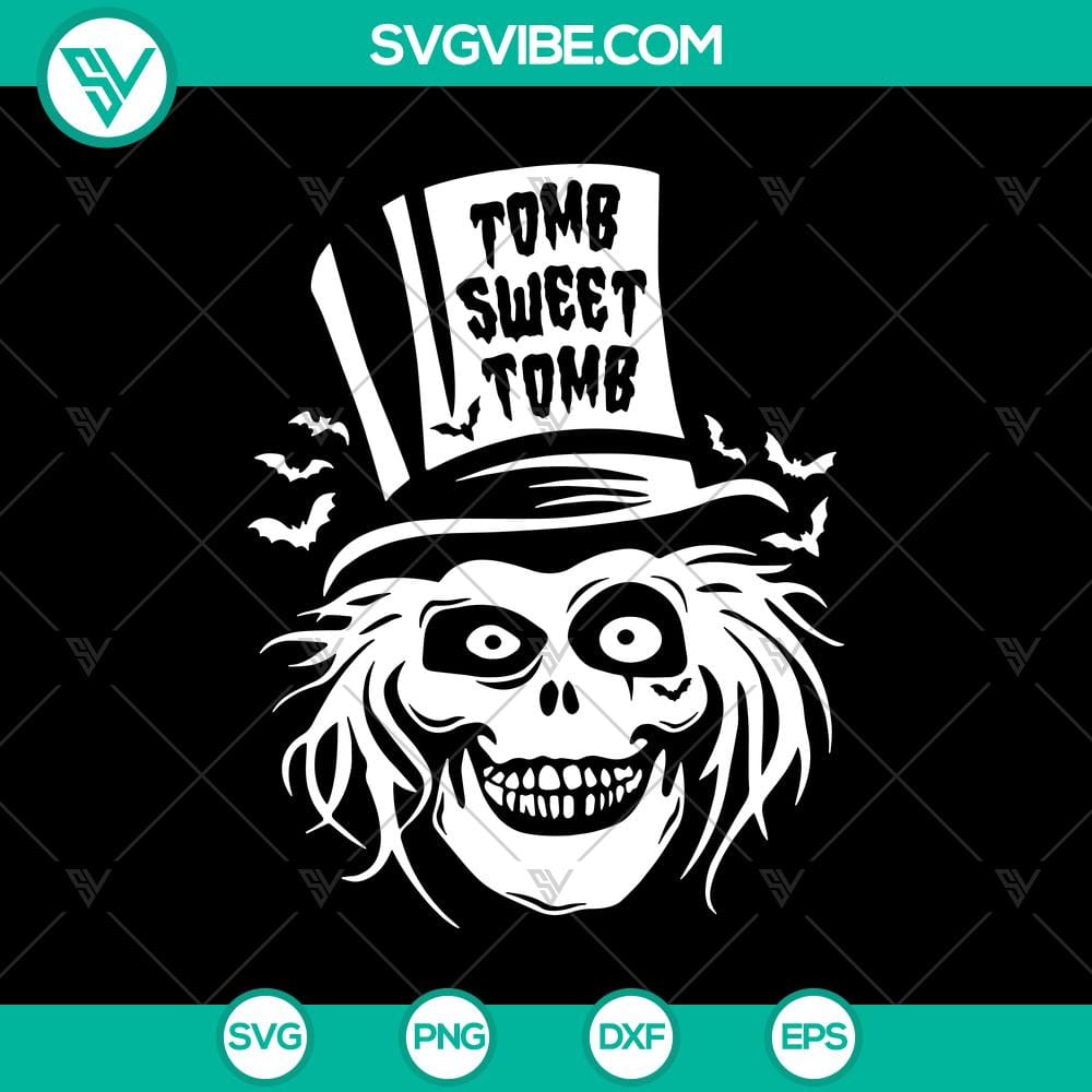 tomb-sweet-tomb-svg-halloween-svg-scary-characters-svg.jpg Halloween SVG with spooky characters - Tomb Sweet Tomb design for crafting projects.