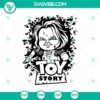 Toy Story Chucky and Horror themed Halloween SVG design for digital crafting projects.