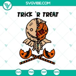 Trick 'r Treat SVG featuring Sam Lollipop Halloween design for crafts and decor.