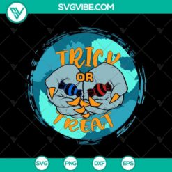 Trick or Treat Candy Zombie Hand SVG for Halloween Mom, Halloween decor, spooky graphic design.