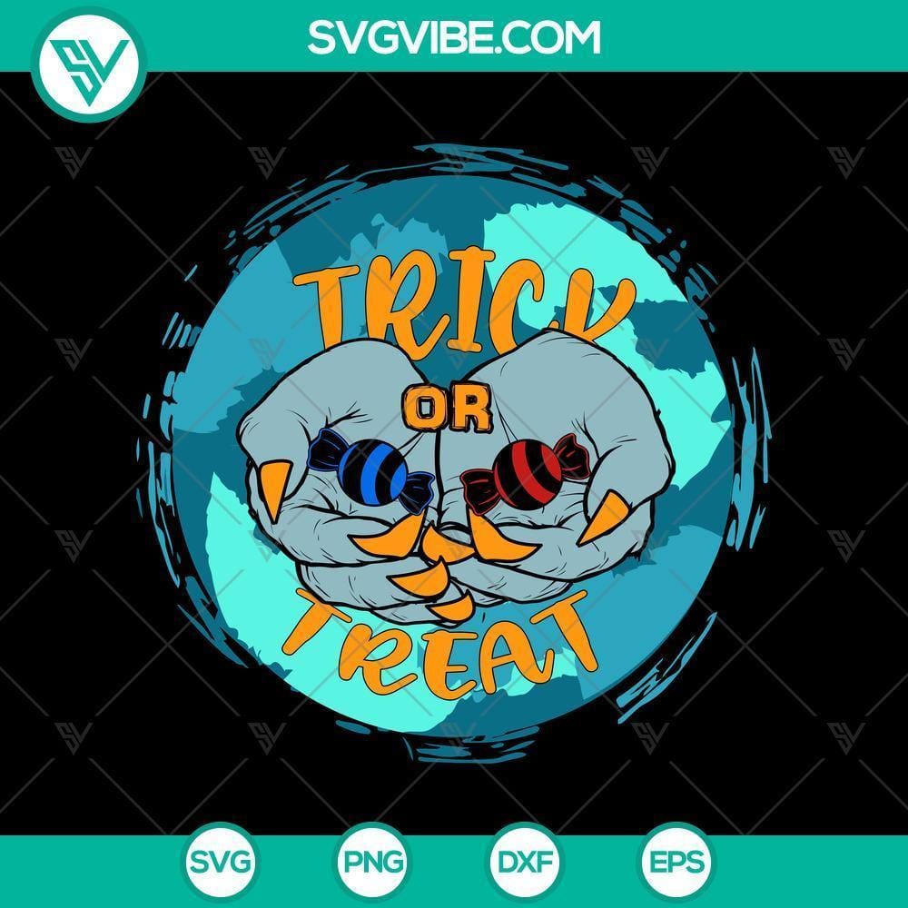 trick-or-treat-candy-zombie-hand-svg-halloween-svg-trick-or-treat-svg-halloween-mom-svg.jpg Trick or Treat Candy Zombie Hand SVG for Halloween Mom, Halloween decor, spooky graphic design.