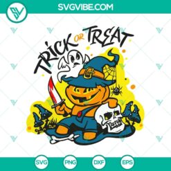 Spooky Halloween SVG with Horror Pumpkin design for Trick Or Treat theme, perfect for Halloween crafting projects.