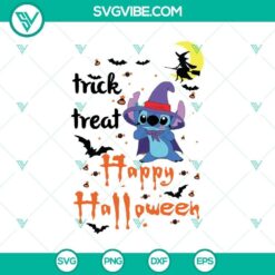 Spooky Happy Halloween SVG design with Trick or Treat theme, perfect for horror enthusiasts.