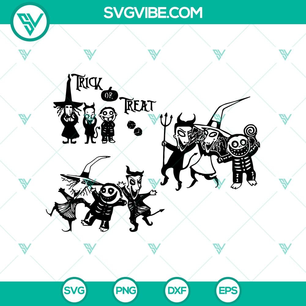 trick-or-treat-lock-shock-and-barrel-svg-the-nightmare-before-christmas-svg-halloween-svg.jpg Nightmare Before Christmas SVG featuring Trick or Treat Lock Shock And Barrel design for Halloween.