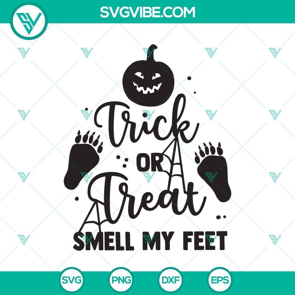 Halloween SVG, Boo SVG, Halloween SVG, Will Trade Candy For Wine SVG, Witch SVG Trick or treat smell my feet SVG with Halloween, boo, and witch elements for digital designs.