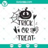 Spooky Halloween SVG design with Trick Or Treat, Boo, and Witch elements for digital crafting projects.