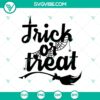 Spooky Trick Or Treat Halloween SVG design with scary elements perfect for October 31 celebrations.