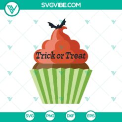 Digital design with Halloween theme featuring "Trick Or Treat", "Scary", and "Oct 31" text in SVG format. Perfect for spooky October projects.