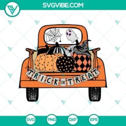 Spooky Trick or Treat SVG design for Halloween, Horror Scary Halloween SVG illustration.