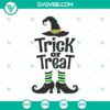 Witchy Halloween Trick Or Treat SVG design for digital crafting projects. Perfect for Halloween decorations and crafts.
