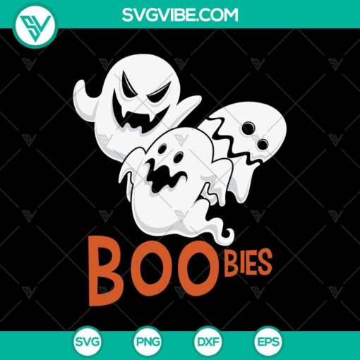Halloween themed Tripple Boo Bies SVG design for Oct 31, featuring scary graphics. Perfect for spooky crafts.