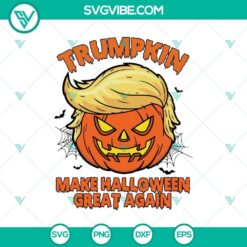 Trumpkin Make Halloween Great Again SVG DXF EPS PNG Files, Halloween design for Cricut & Silhouette crafting.