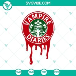 Vampire Diaries Starbucks SVG, Starbucks SVG, Starbucks Halloween SVG