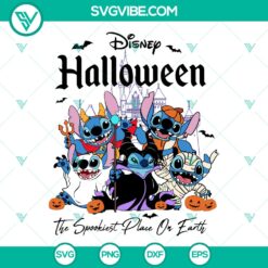 Vintage Disney Stitch Horror Halloween SVG | Spooky Disney Cut Files