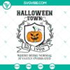 Vintage Halloween Town University SVG for Cricut & Silhouette. Includes Halloween designs SVG, DXF, EPS, PNG cut files for crafting.